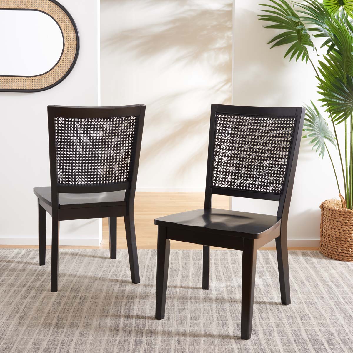 Safavieh Margo Dining Chair (Set of 2) , DCH1012 - Black