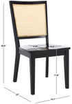 Safavieh Margo Dining Chair (Set of 2) , DCH1012 - Black / Natural