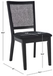Safavieh Margo Dining Chair (Set of 2) , DCH1012 - Black / Black