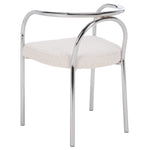 CREAM BOUCLE / CHROME