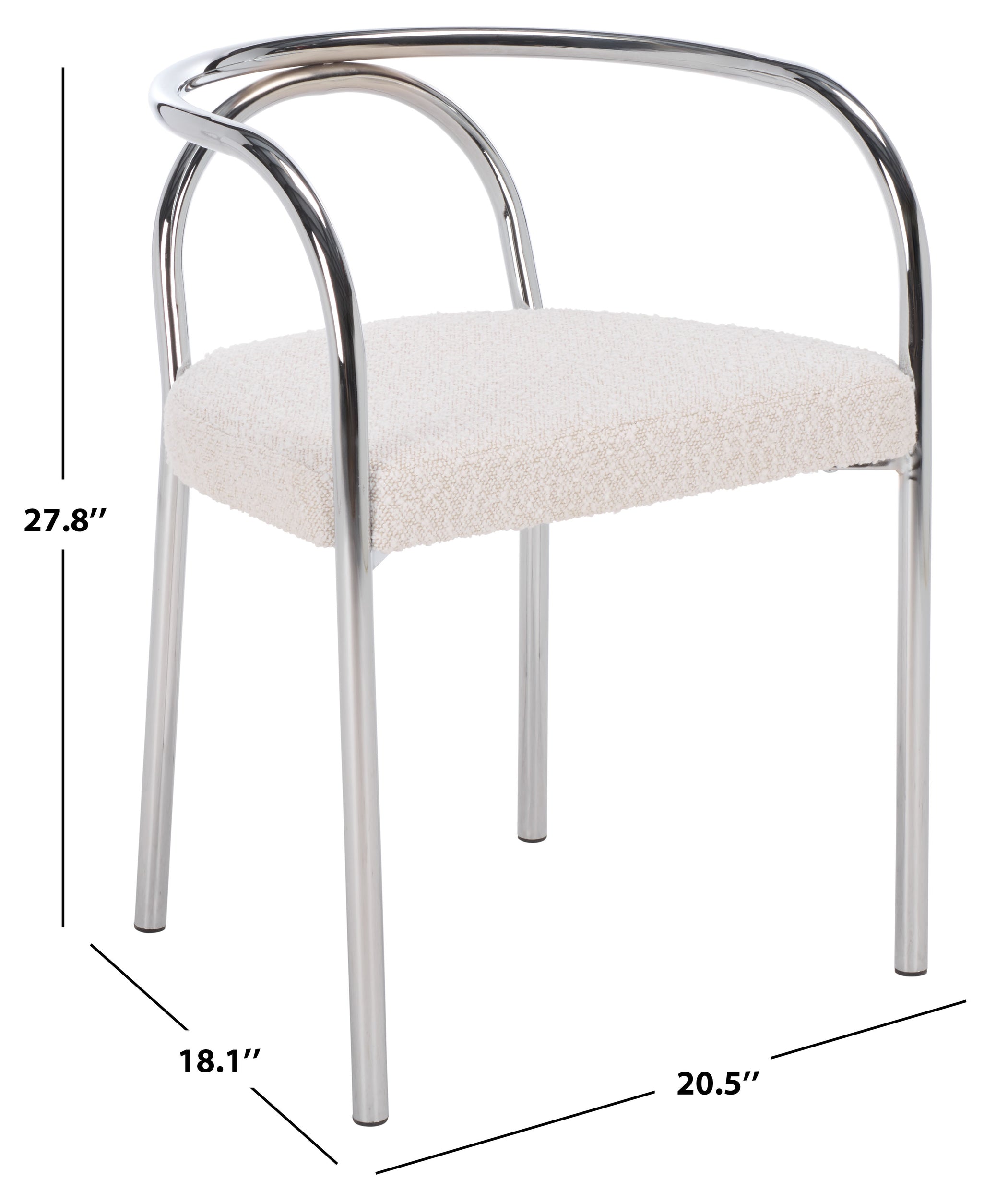 CREAM BOUCLE / CHROME