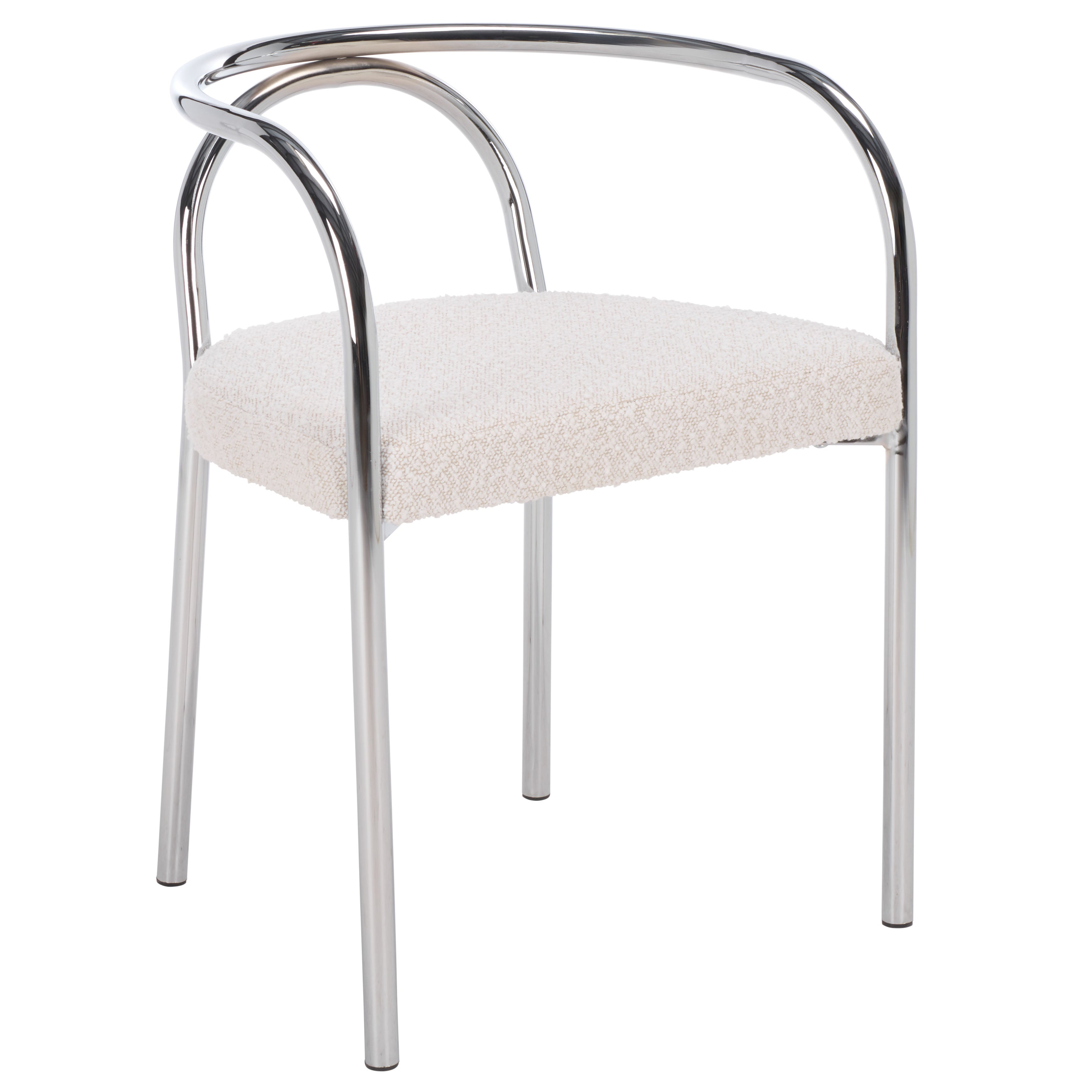 CREAM BOUCLE / CHROME