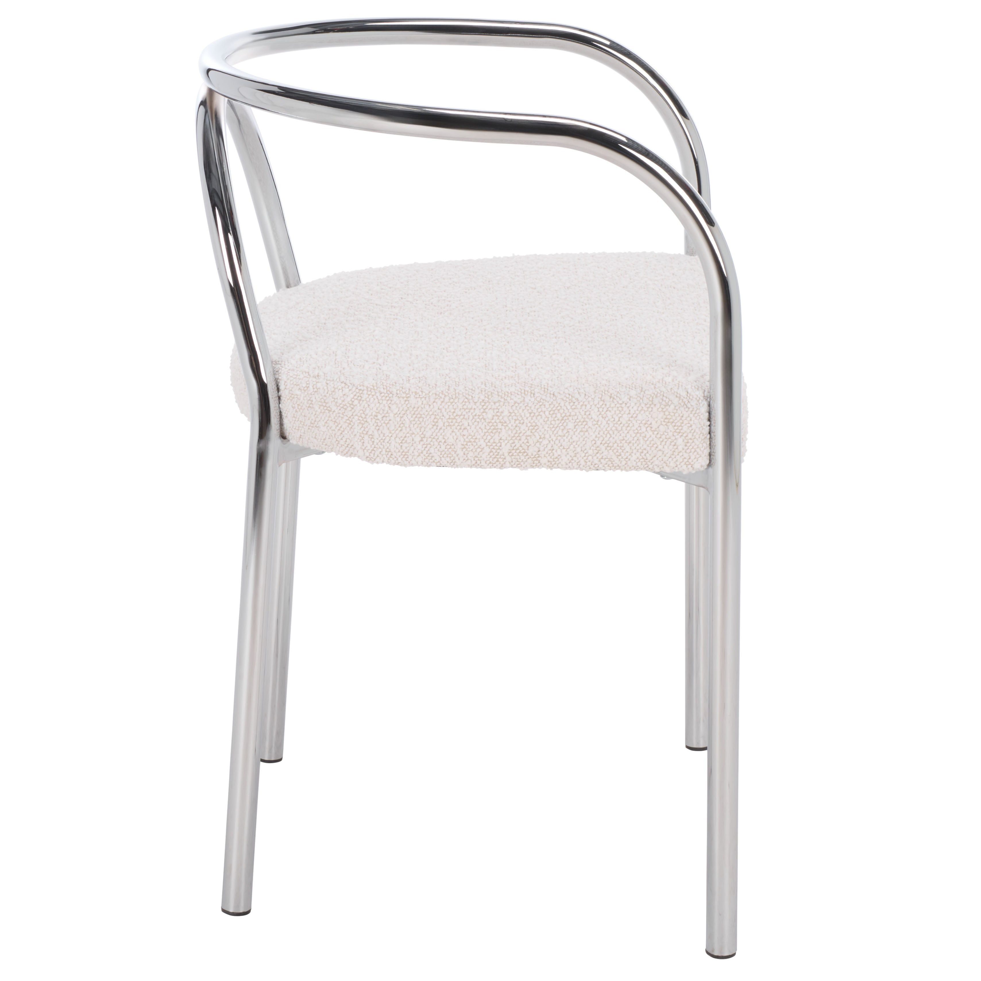 CREAM BOUCLE / CHROME