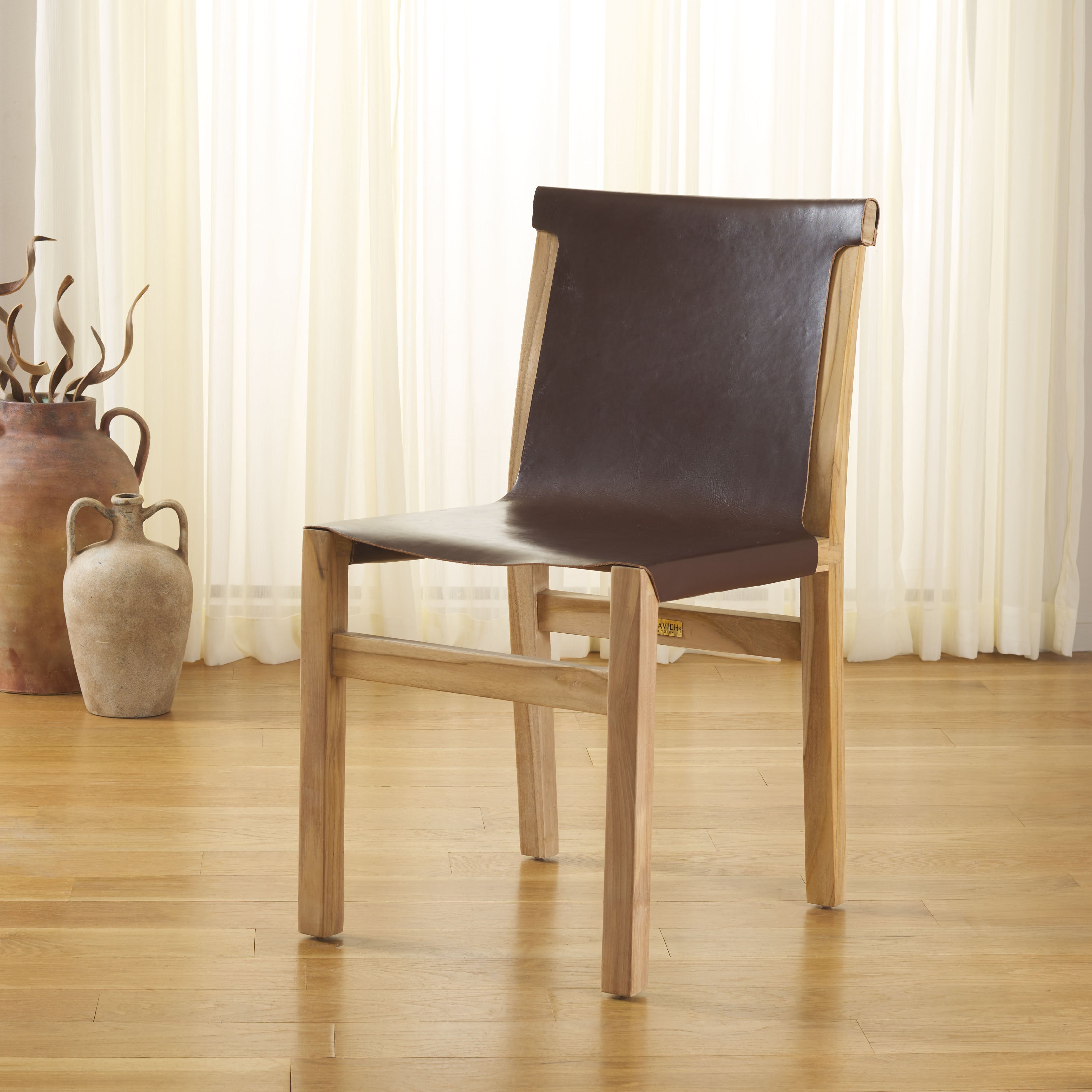 Safavieh Arian Dining Chair, DCH1209 - Cognac / Natural