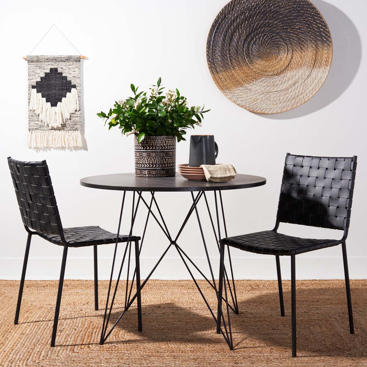 Safavieh Wesson Woven Dining Chair (Set of 2), DCH3005