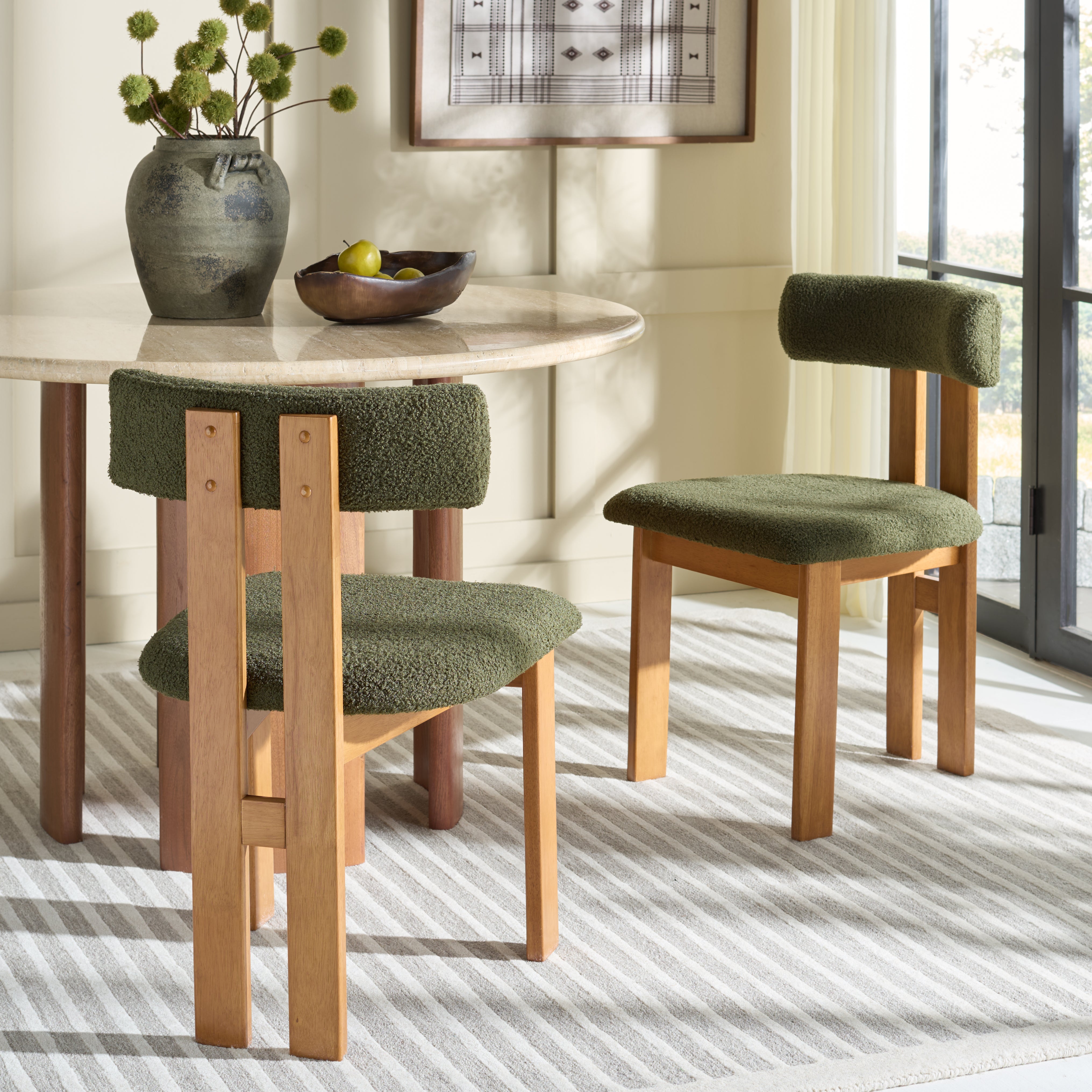 DARK GREEN / LIGHT WALNUT