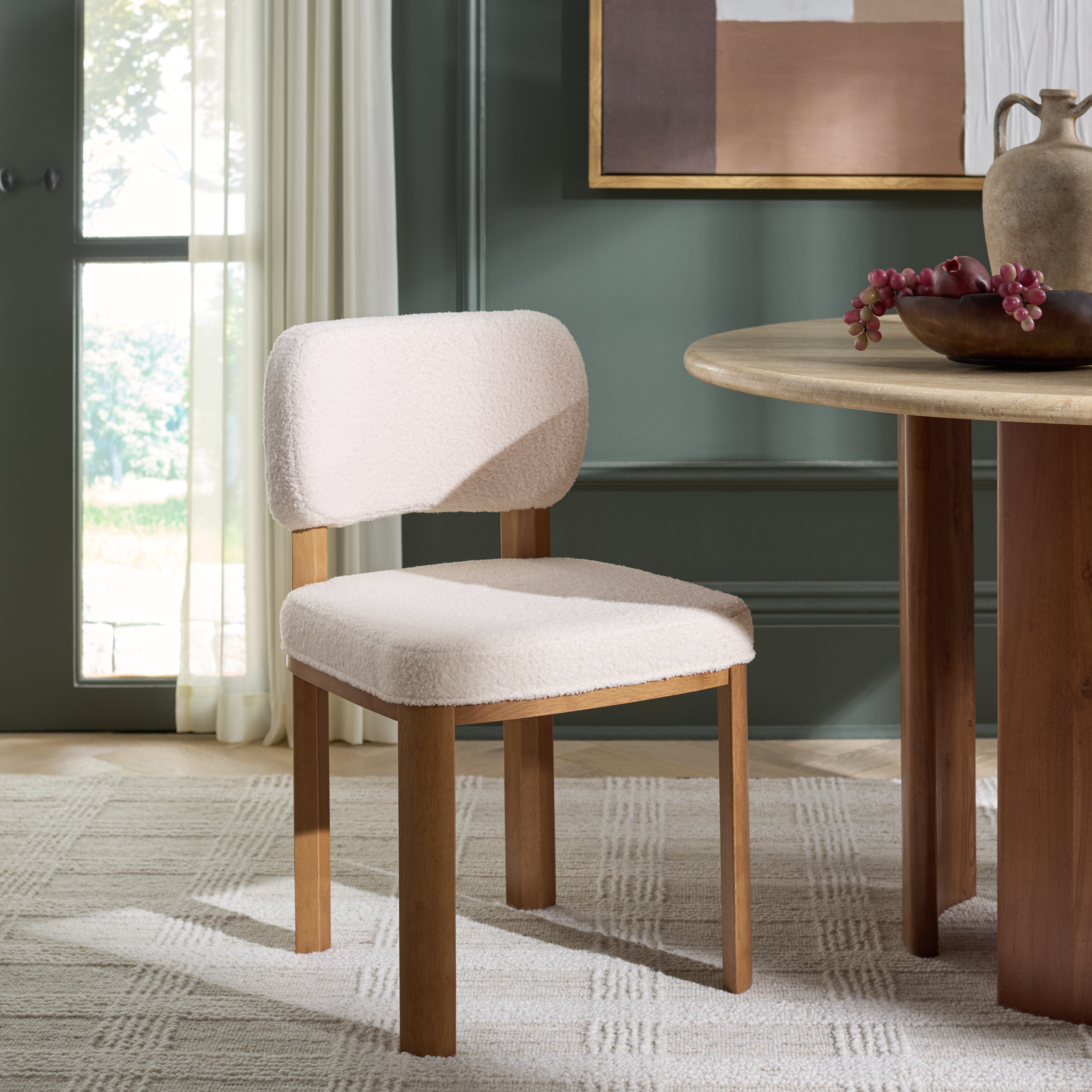 WHITE / LIGHT WALNUT