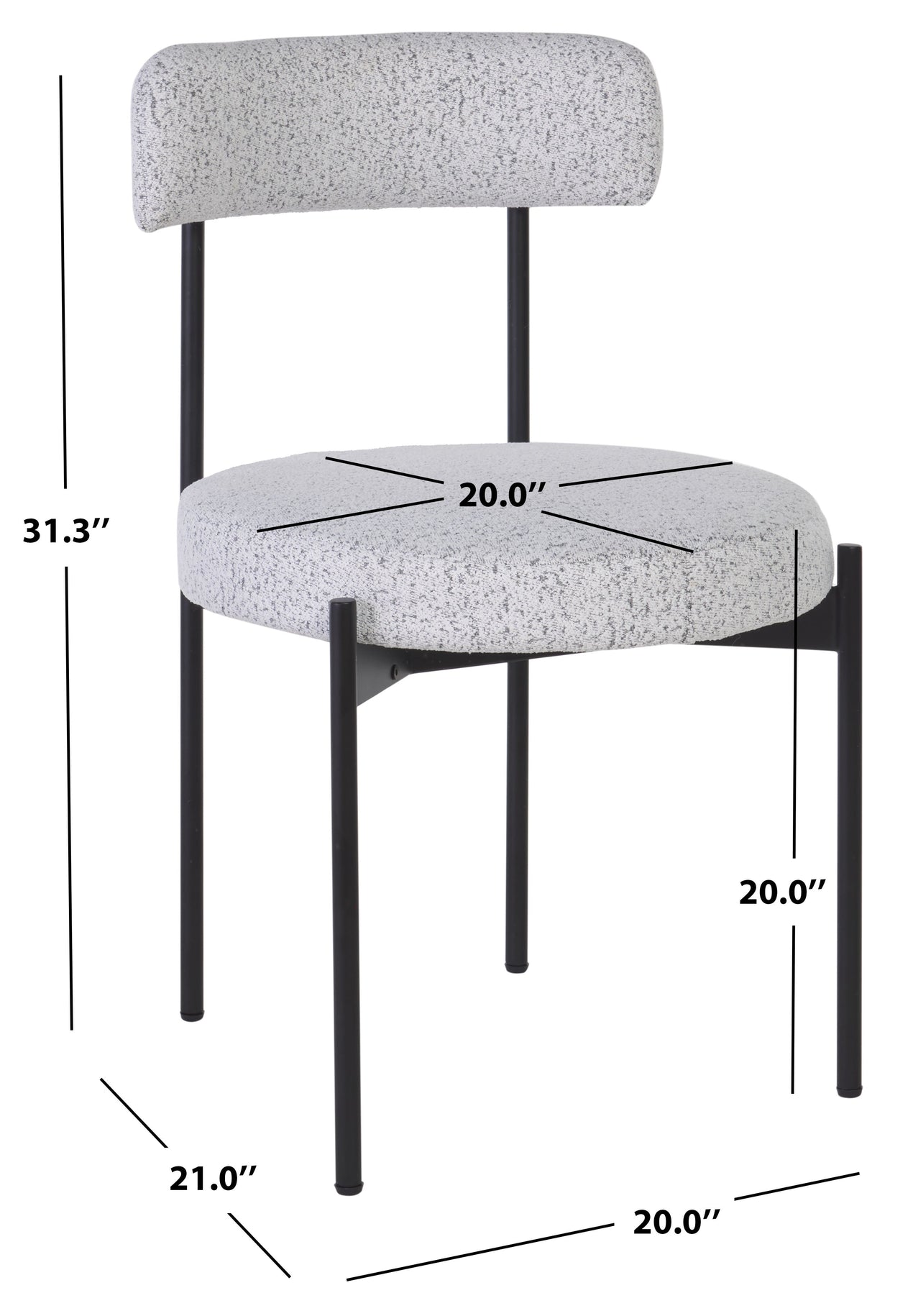 Black W/ White / Black