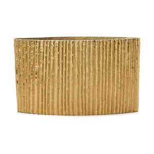 Tozai Home Bamboo Pleated Golden Vase - DHR002
