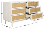 Safavieh Aino 6 Drawer Dresser, DRS9600 - White