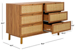 Safavieh Aino 6 Drawer Dresser, DRS9600 - Oak