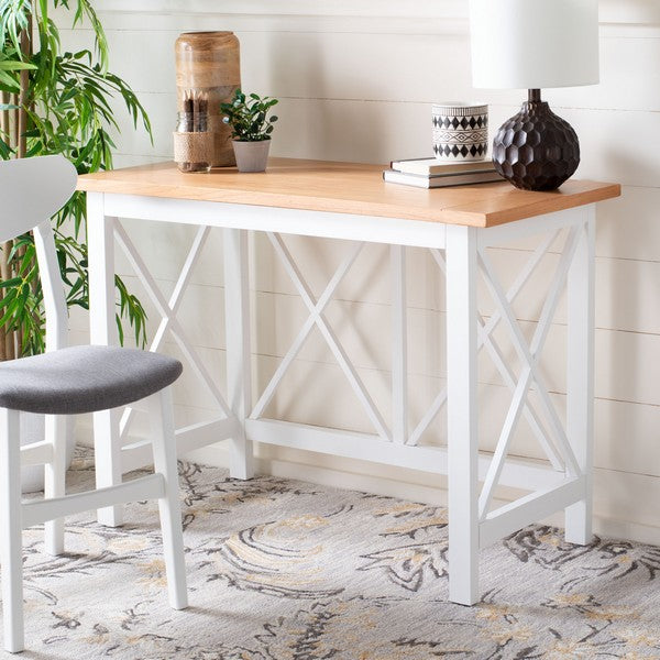 Safavieh Freyr Desk , DSK5008 - Natural / White