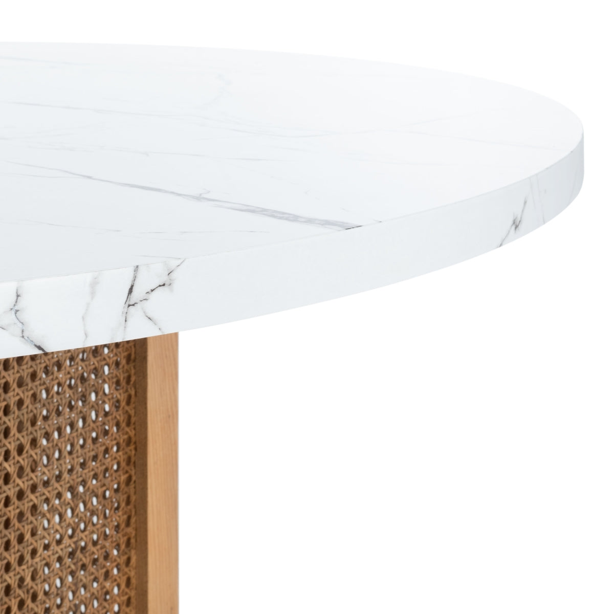 WHITE FAUX MARBLE / NATURAL