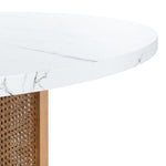 WHITE FAUX MARBLE / NATURAL