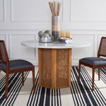WHITE FAUX MARBLE / NATURAL