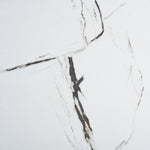 WHITE FAUX MARBLE / NATURAL