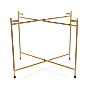 Two's Company Gold "X" Stand Holds 24" Tray - Metal