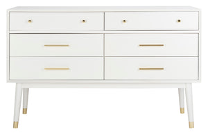 Safavieh Couture Zack 6 Drawer Wood Dresser, DUP1004