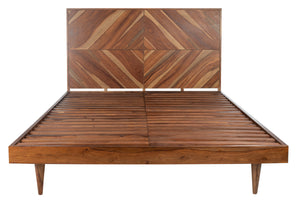 Safavieh Couture Macibryn Wood Herringbone Bed, DUP1009