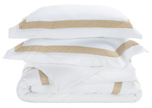Safavieh Bold Border Hotel Duvet Cover 3 Piece, DVT1000