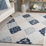 BLUE / IVORY