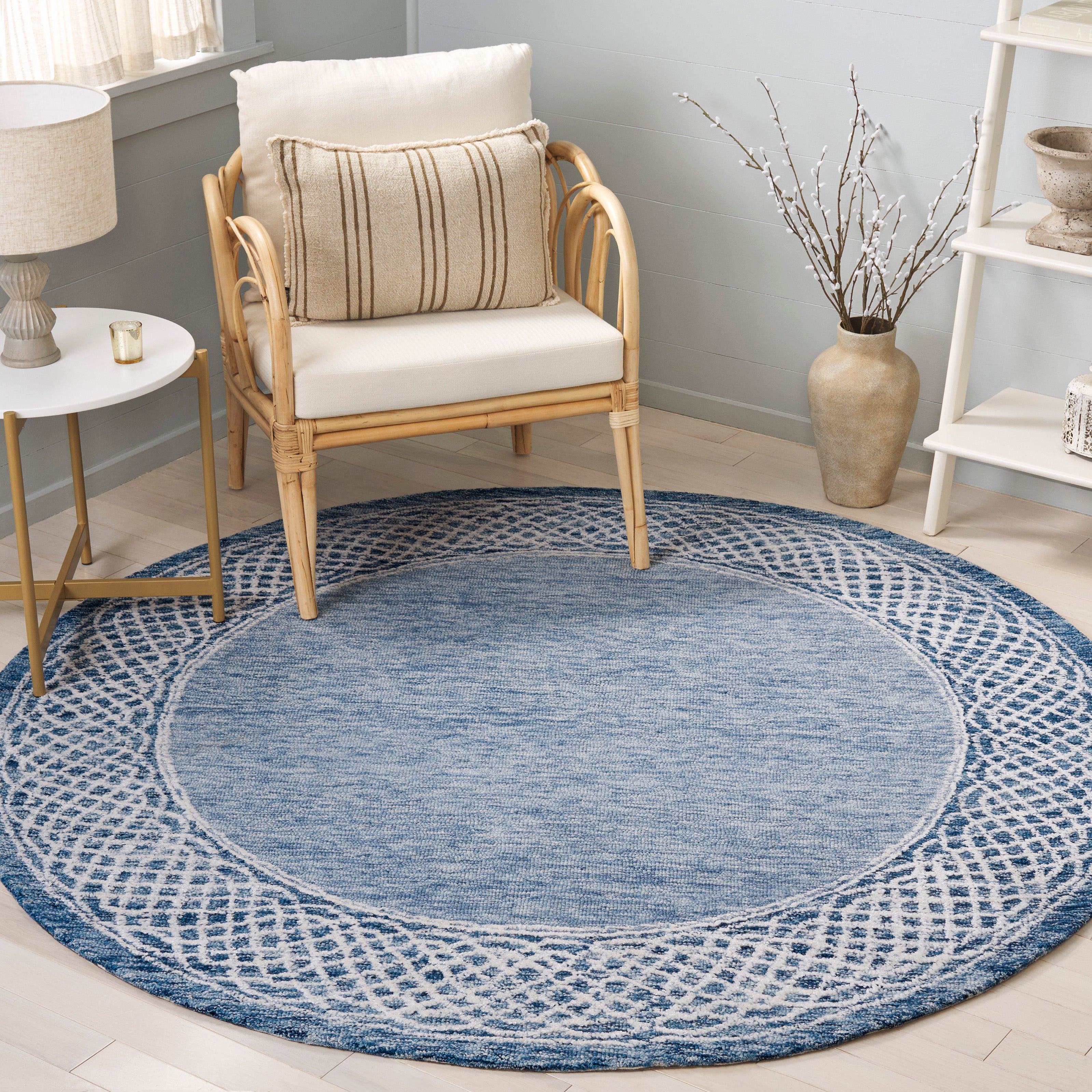 BLUE / IVORY