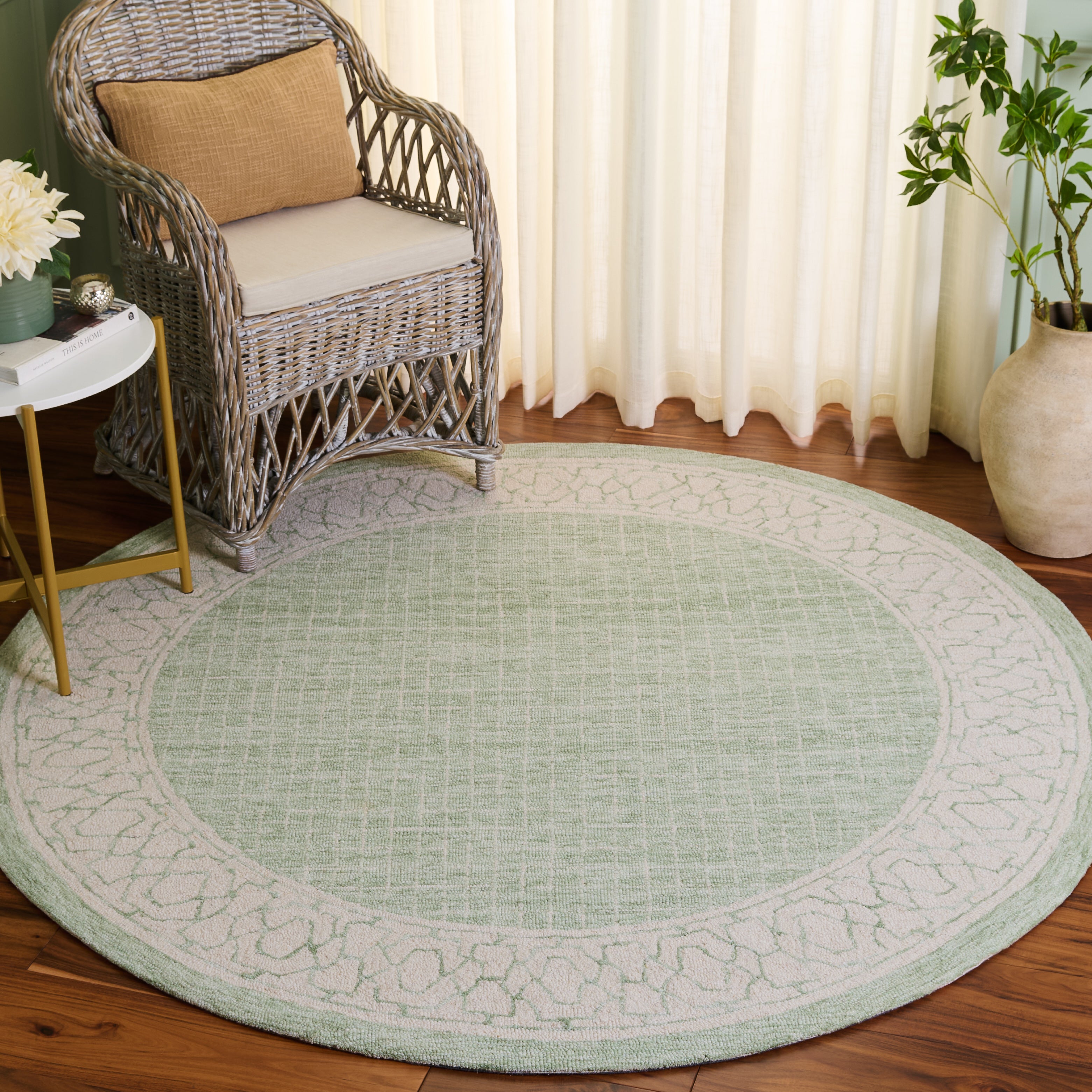GREEN / IVORY