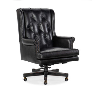 Hooker Furniture - Charleston Executive Swivel Tilt Chair - Black - EC110-099