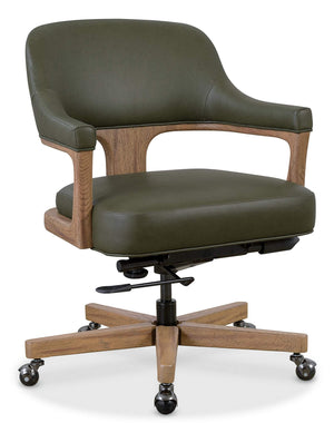 Hooker Furniture - Briar Executive Swivel Tilt Chair - Green - EC225-028