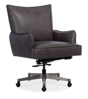 Hooker Furniture - Quinn Executive Swivel Tilt Chair - Grey - EC426-095