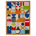 Two's Company Abstracts Vibrant Color Patchwork Wall Art