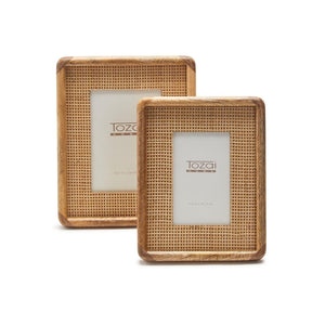 Two's Company Cane S/2 Photo Frame