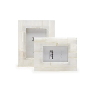 Two's Company Selenite Set of 2 Photo Frame in Gift Box