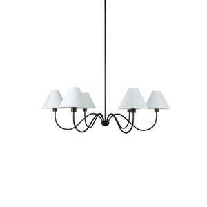 Moe's Home Collection - Whitney Chandelier Blackened Bronze - EL-1003-02