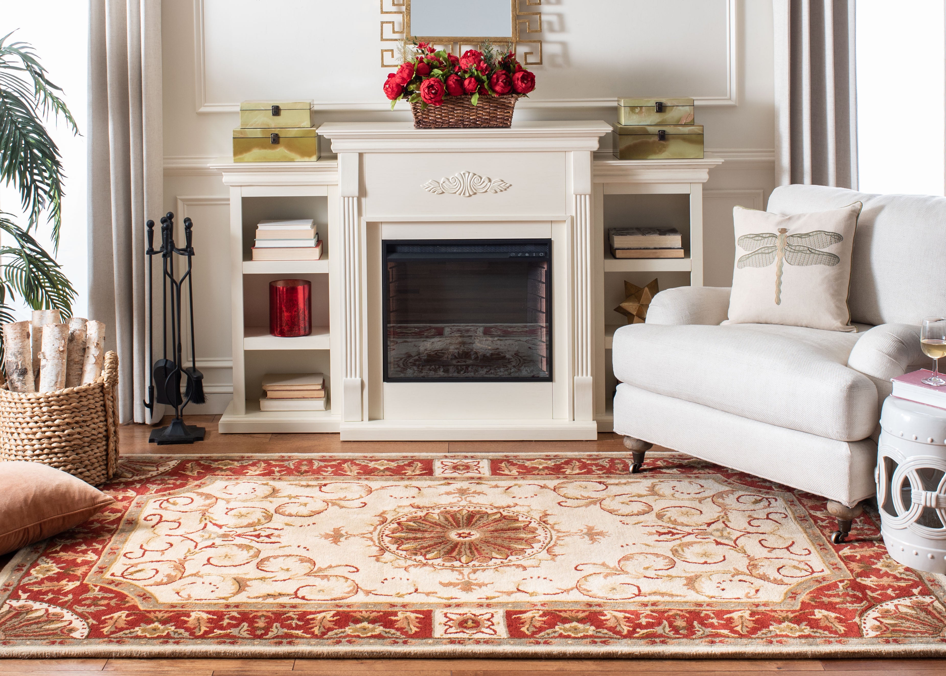 EMPIRE 459 – IVORY / RED