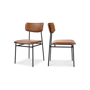 Moe's Home Collection - Sailor Dining Chair Brown-Set Of Two - EQ-1016-03