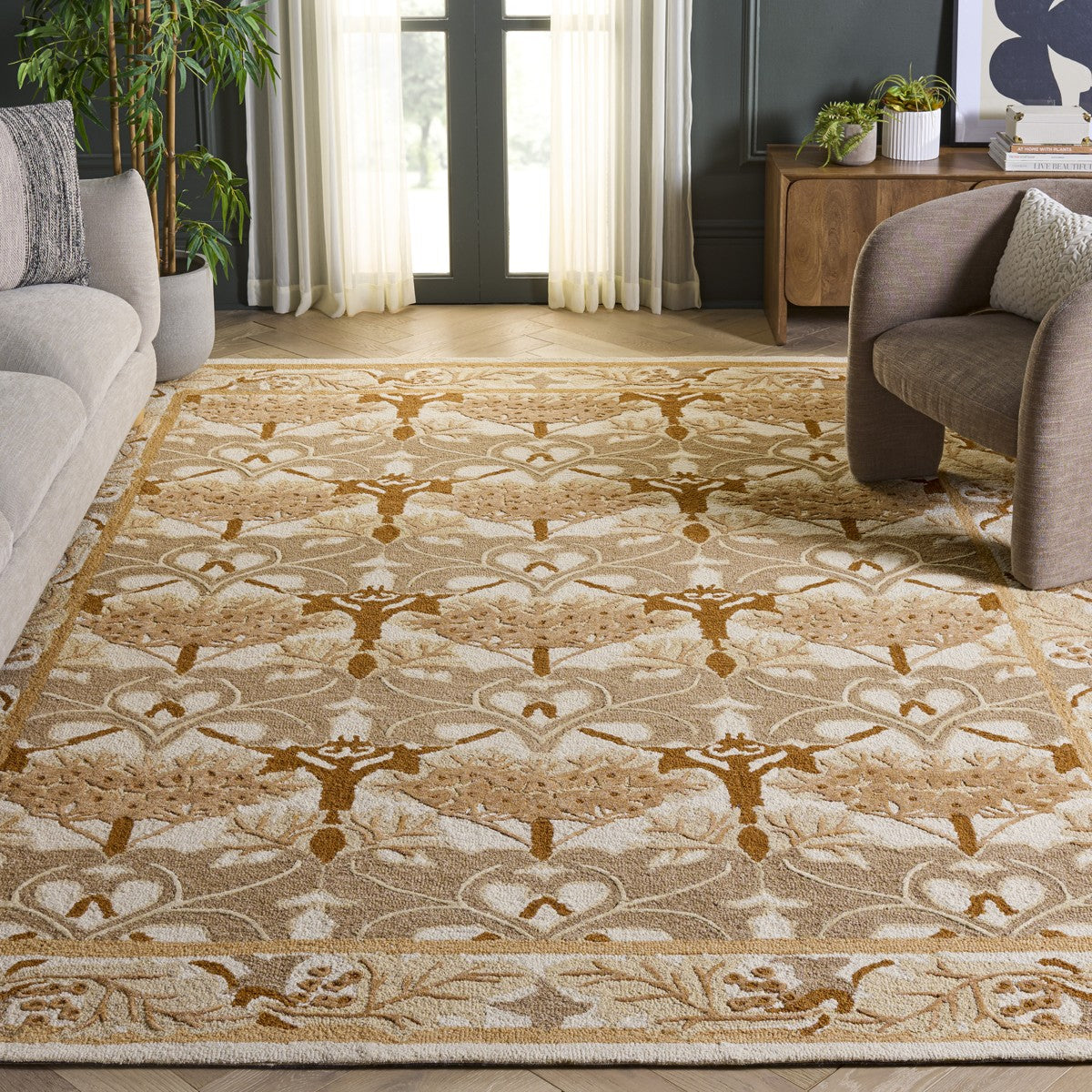 IVORY / BROWN