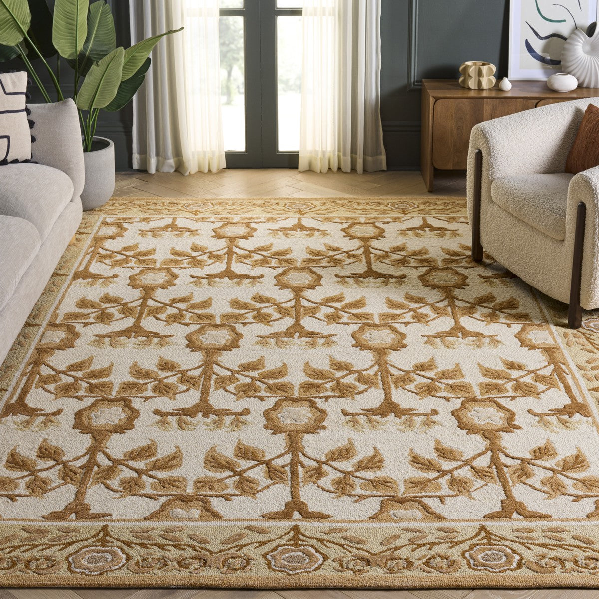 IVORY / BROWN