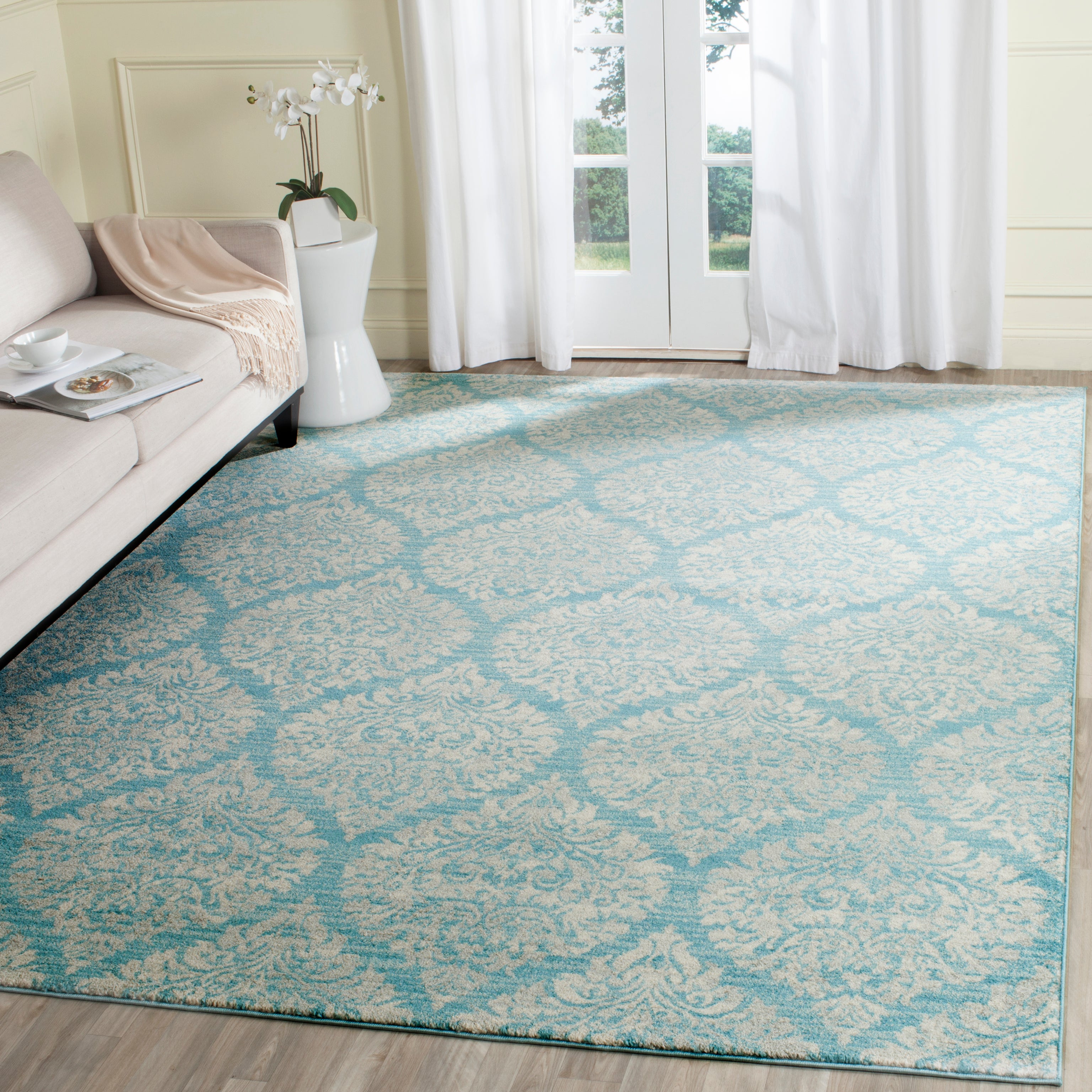 LIGHT BLUE / IVORY