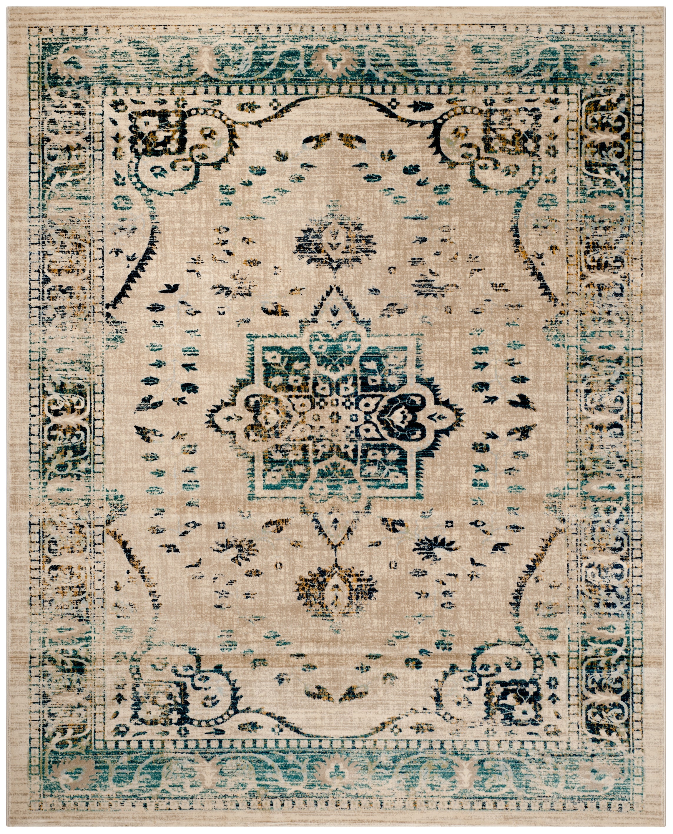 BEIGE / TURQUOISE