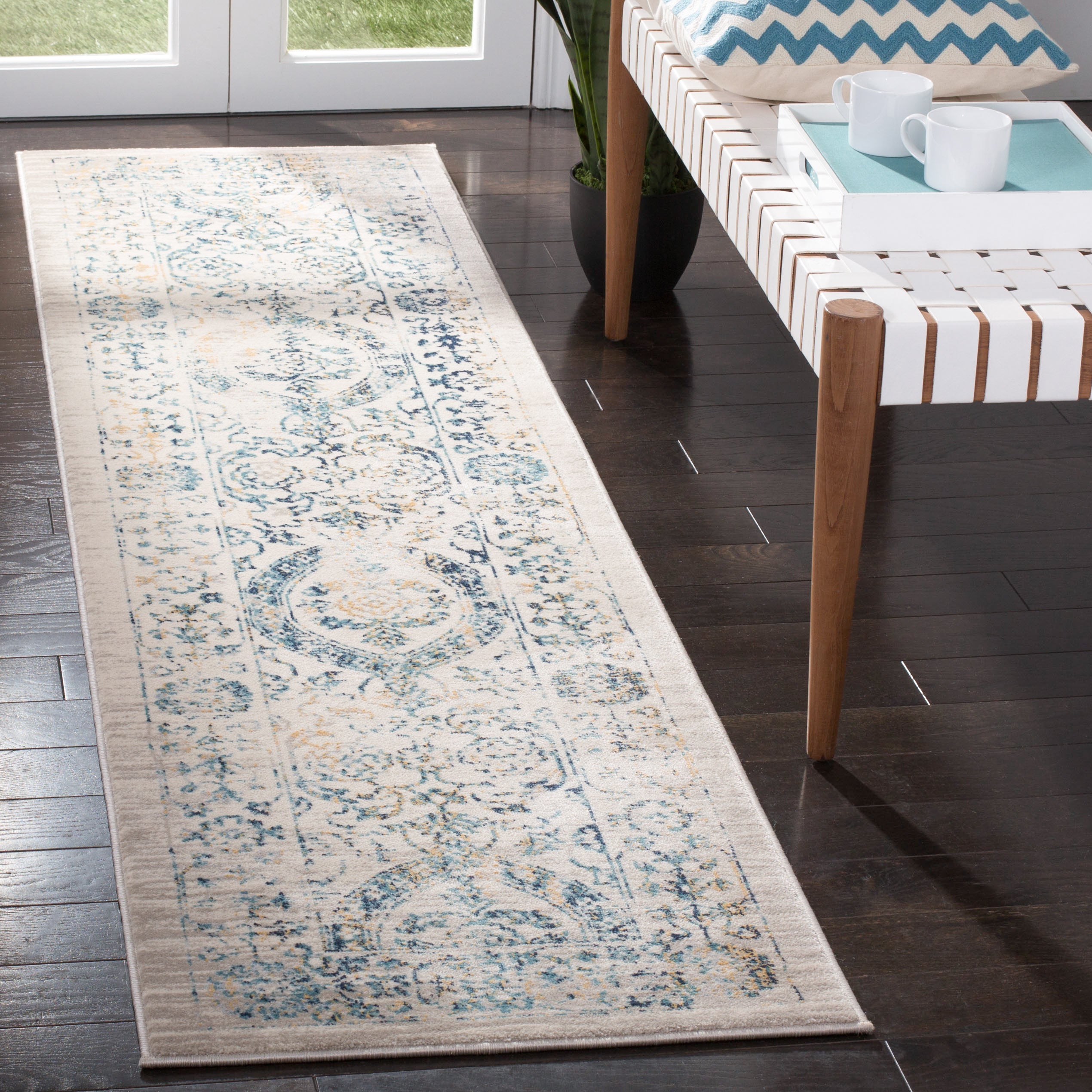 BEIGE / TURQUOISE
