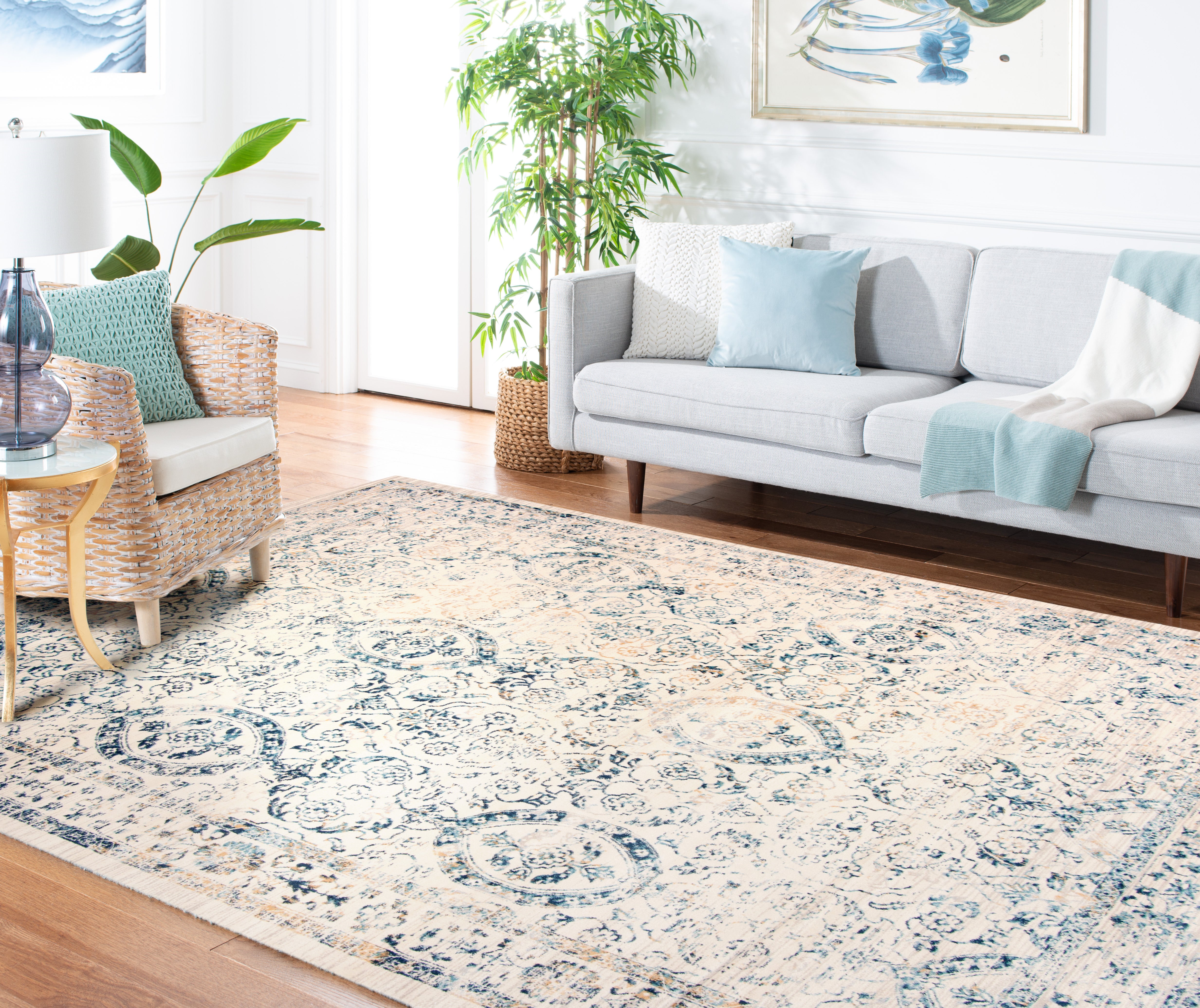 BEIGE / TURQUOISE