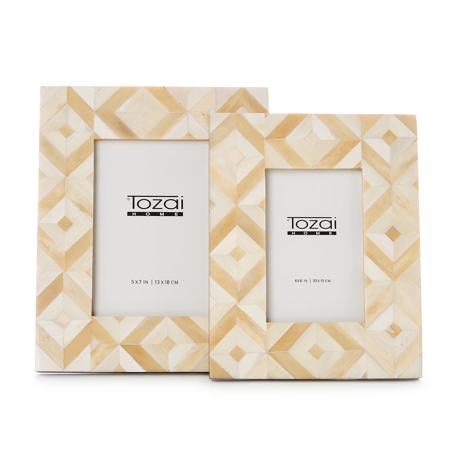 Two's Company Set of 2  Diamond Photo Frame