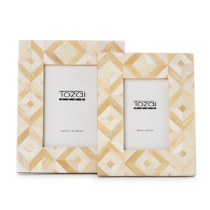 Two's Company Set of 2 Diamond Photo Frame