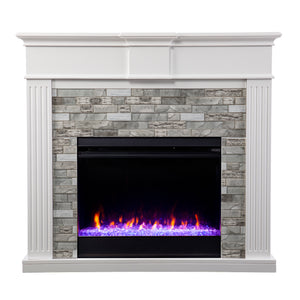 SEI Furniture Bondale Color Changing Fireplace, FC1157059