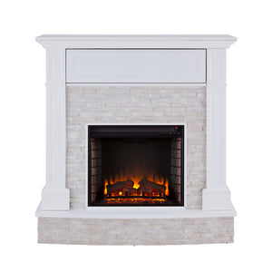 SEI Furniture Jacksdale Touch Screen Electric Media Fireplace, FR9365