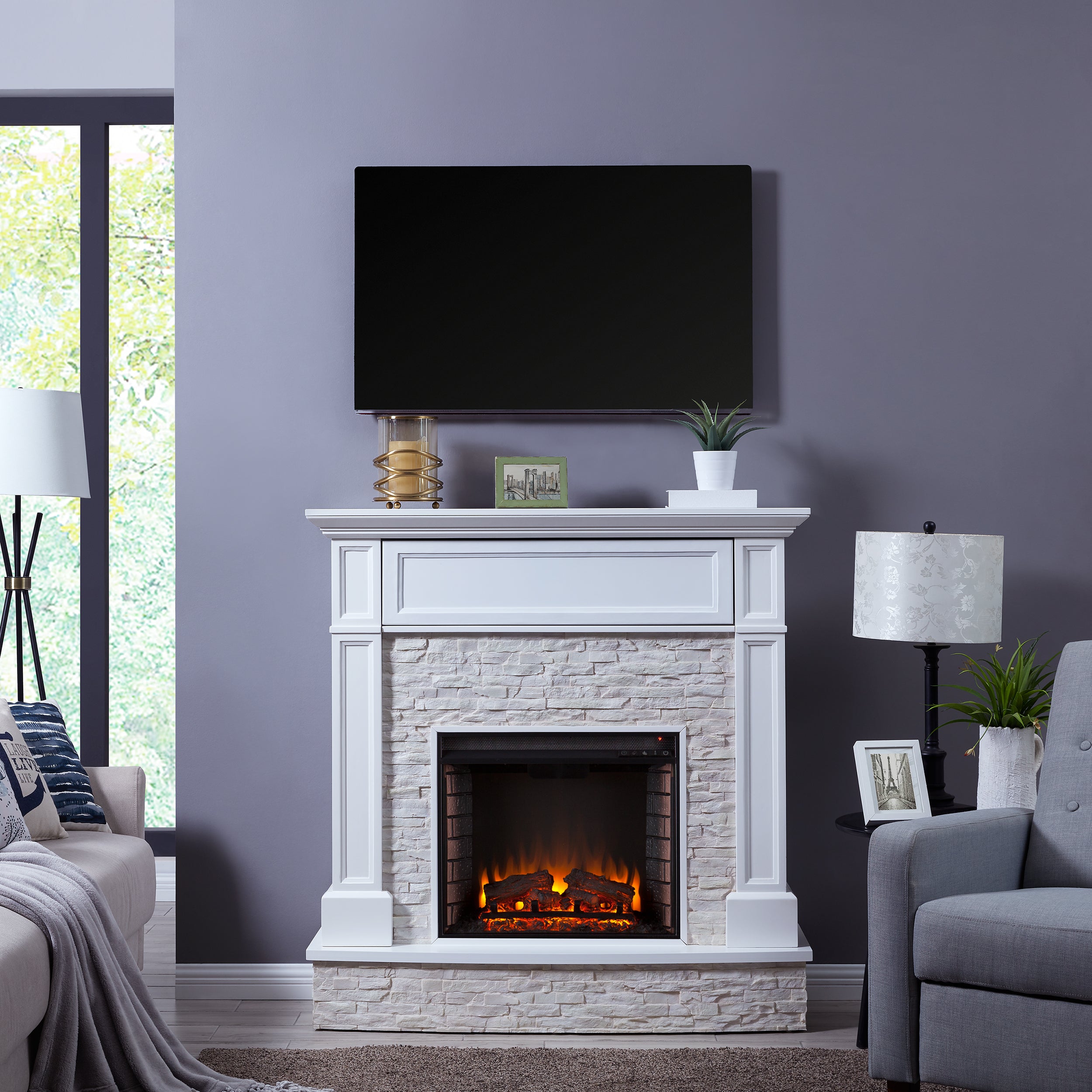 SEI Furniture Jacksdale Media Fireplace - Thumbnail 5