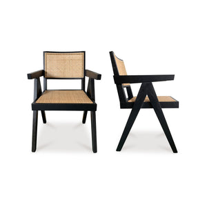 Moe's Home Collection - Takashi Chair Black- Set Of Two - FG-1022-02