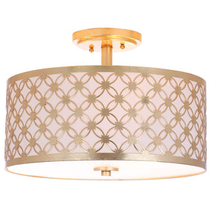 Safavieh Hutch 3 Light 16 Inch Dia Flush Mount , FLU4002