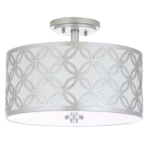 Safavieh Cecily Leaf Trellis 3 Light 15 Inch Dia Flush Mount , FLU4003